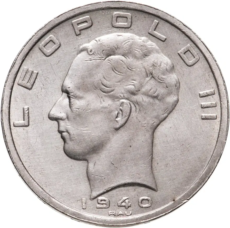 Бельгия 50 франков 1940, аверс