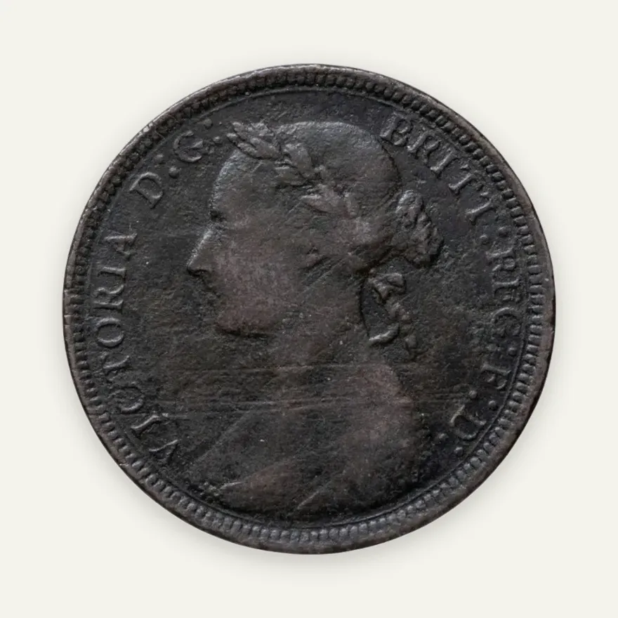 Великобритания 1/2 пенни (penny) 1891, реверс