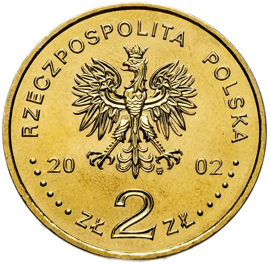 Польша 2 злотых (zlote) 2002  110 лет со дня рождения Владислава Андерса, реверс