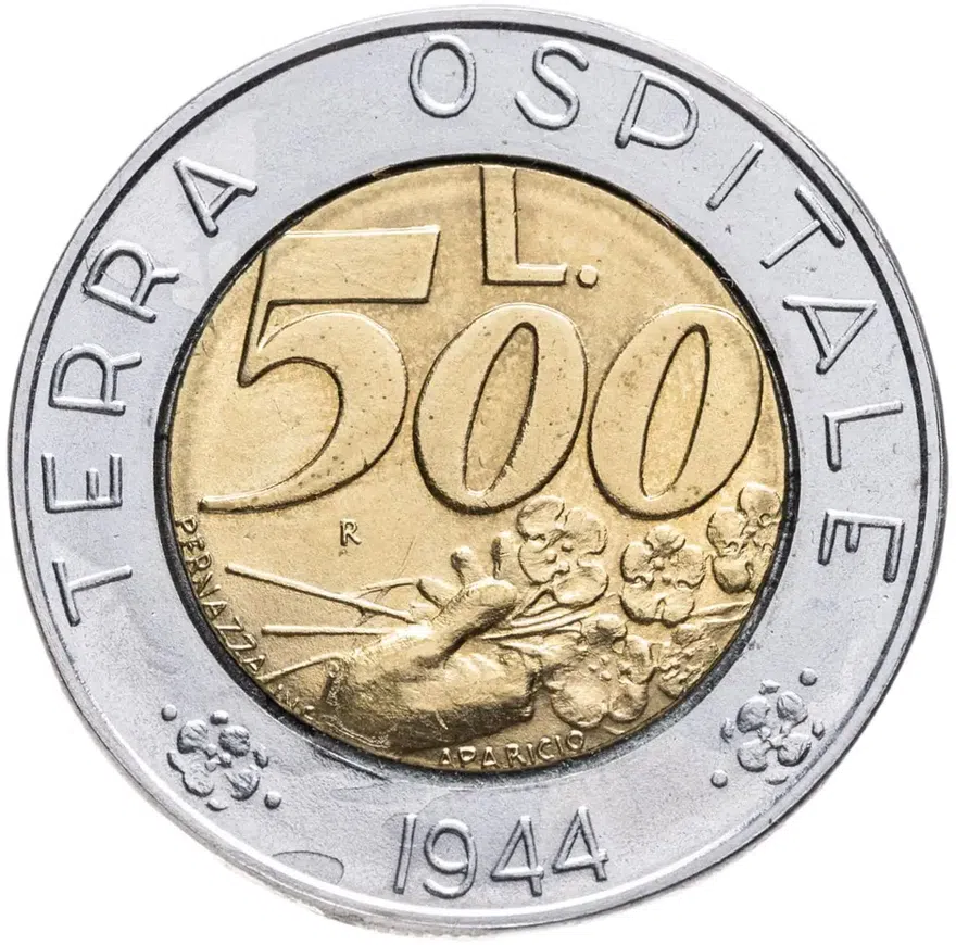 Сан-Марино 500 лир 1991 "Гостеприимная Земля"