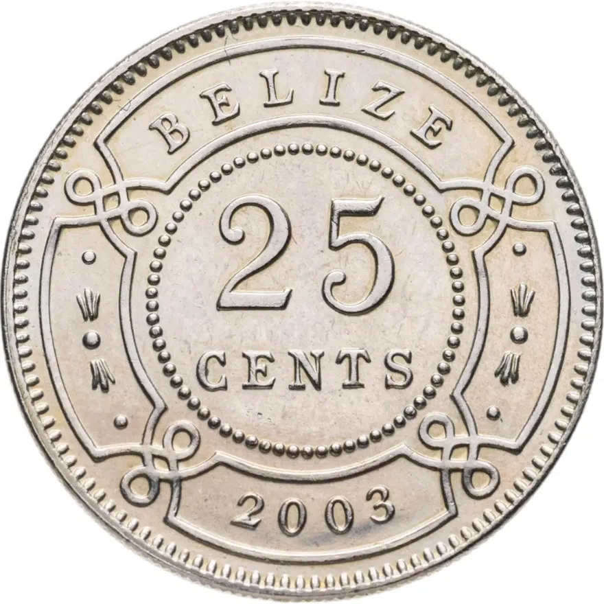 Белиз 25 центов (cents) 2003