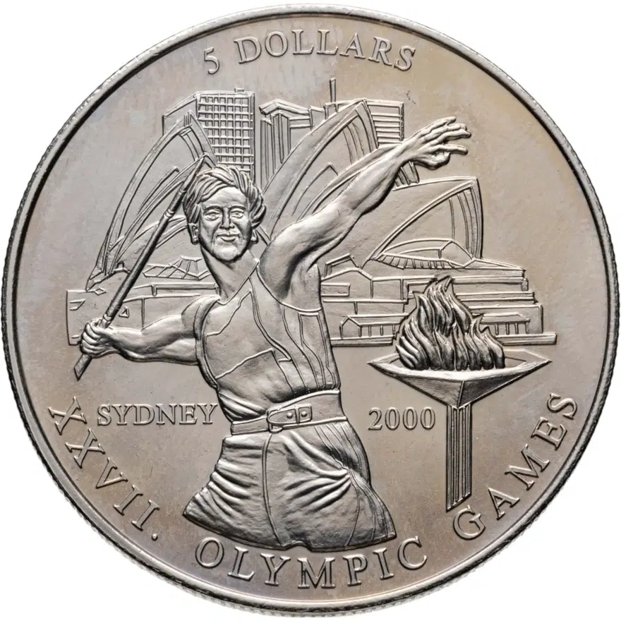 Либерия 5 долларов (dollars) 2000 "XXVII летние Олимпийские Игры, Сидней 2000"