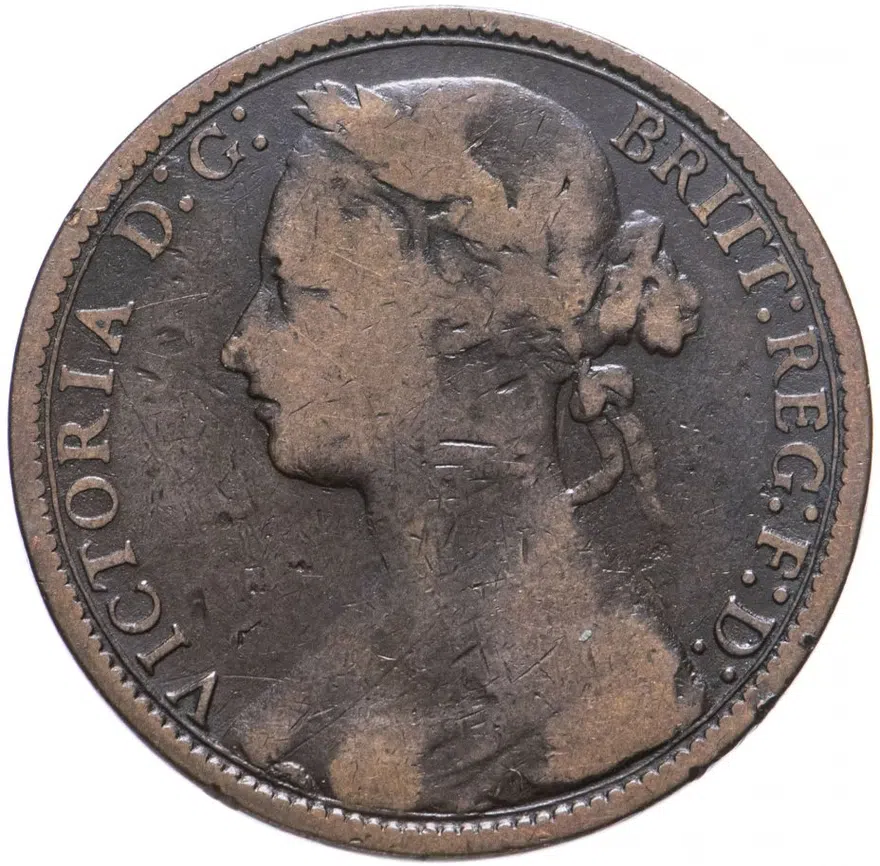 Великобритания 1 пенни (penny) 1877