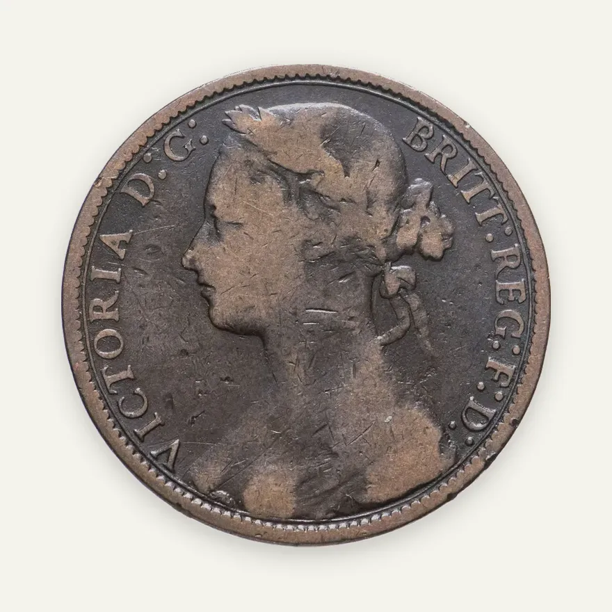 Великобритания 1 пенни (penny) 1877, реверс