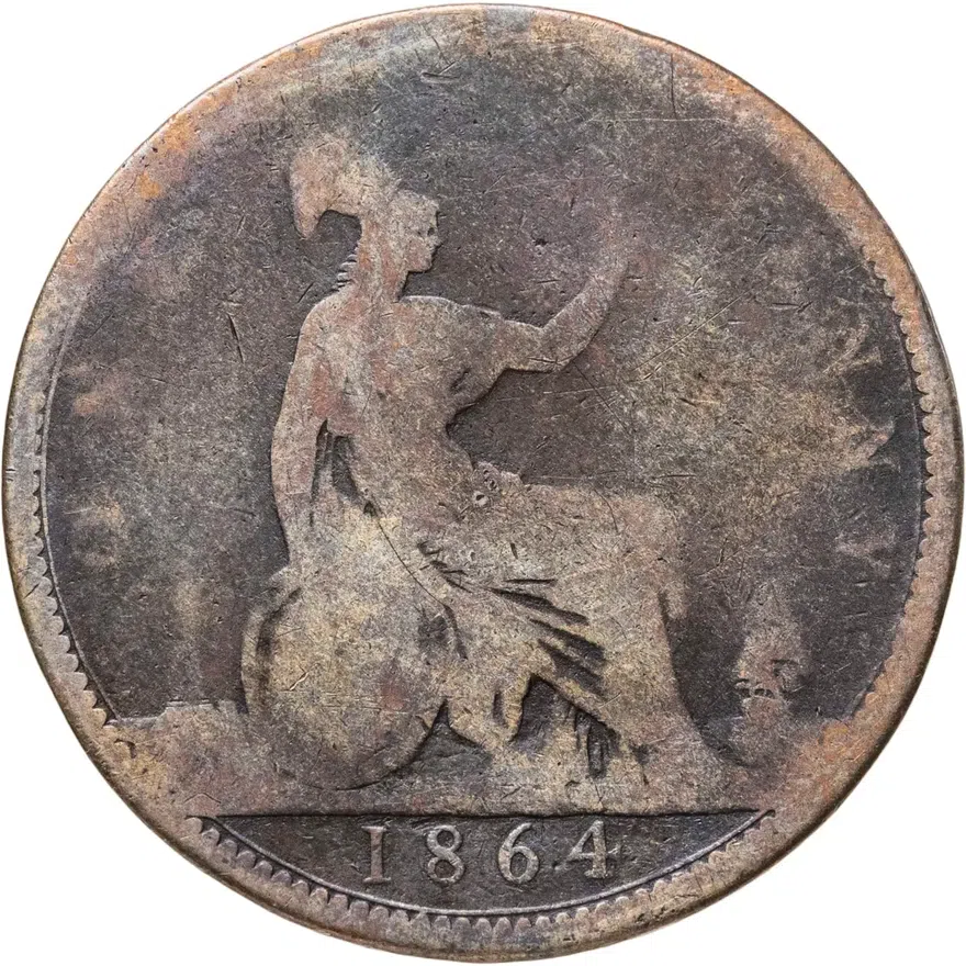 Великобритания 1 пенни (penny) 1864