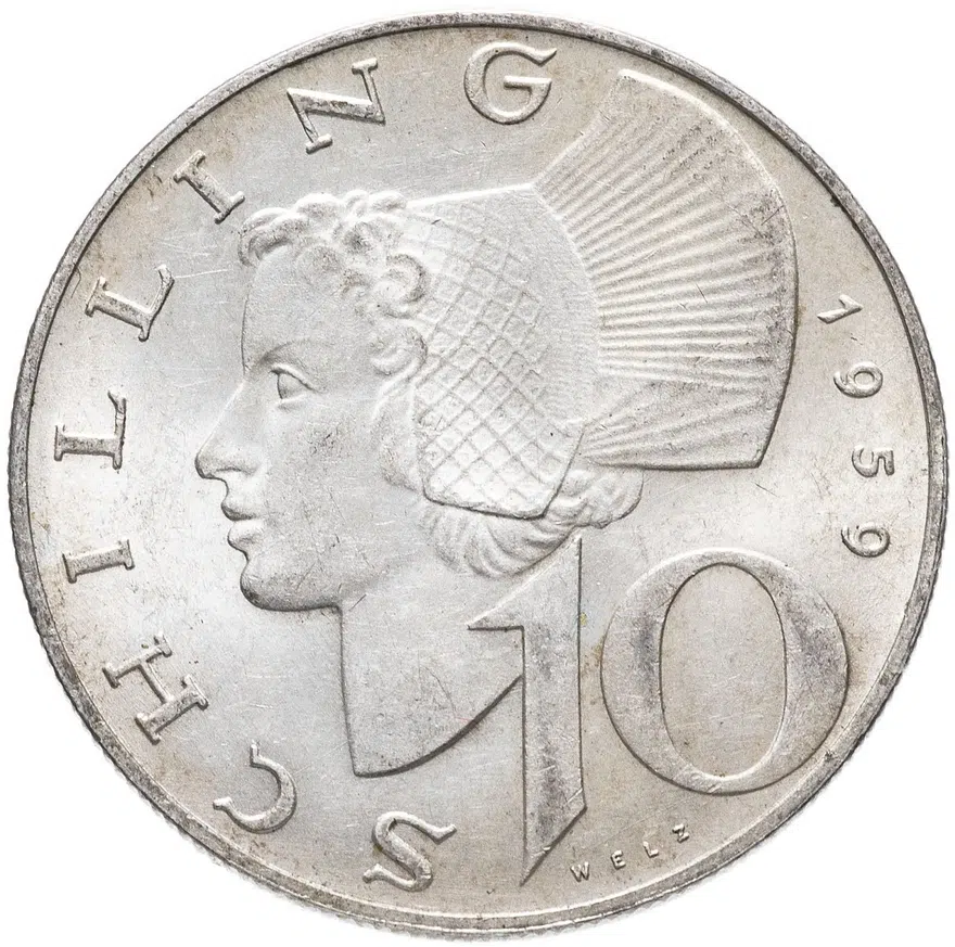 Австрия 10 шиллингов 1959