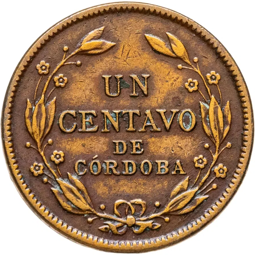 Никарагуа 1 сентаво (centavo) 1928, реверс