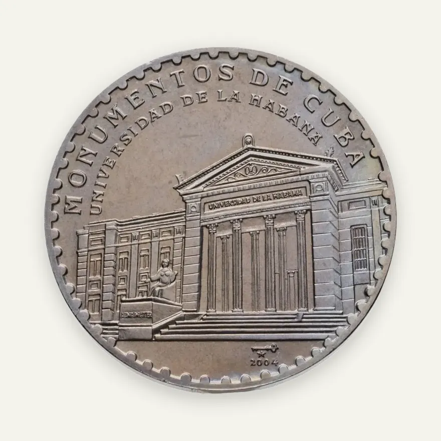 Куба 1 песо (peso) 2004  Монументы Кубы - Гаванский университет, аверс