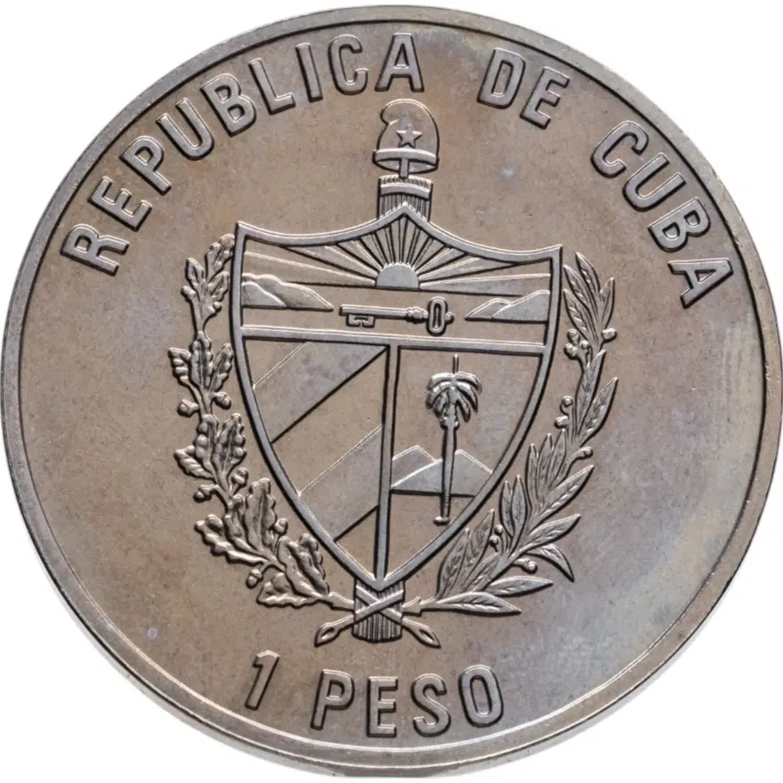 Куба 1 песо (peso) 2004  Монументы Кубы - Гаванский университет, реверс