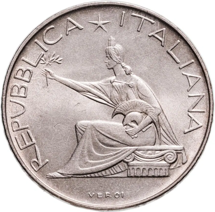 Италия 500 лир (lire) 1961  100 лет со дня объединения Италии, реверс