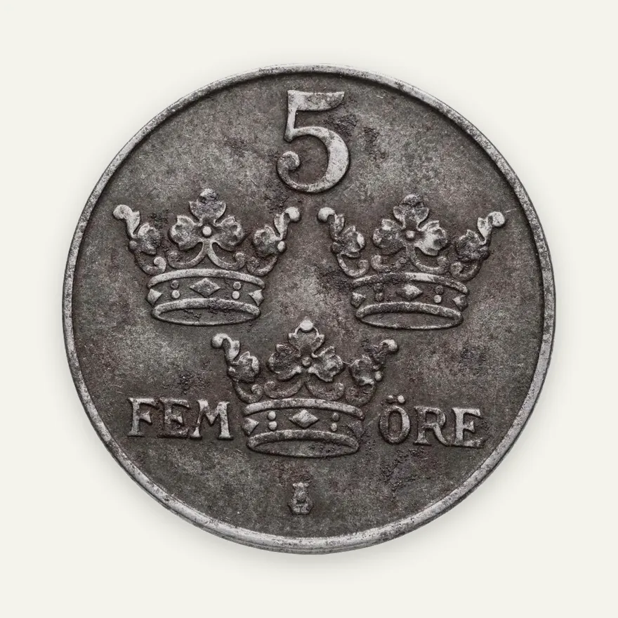 Швеция 5 эре (ore) 1947, аверс