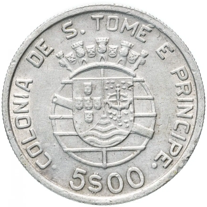 Сан-Томе и Принсипи 5 эскудо (escudo) 1939, реверс