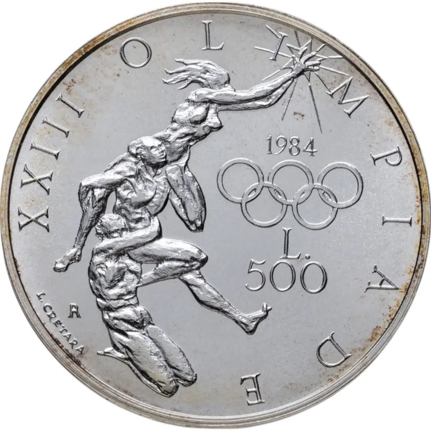 Сан-Марино 500 лир (lire) 1984  XXIII летние Олимпийские Игры, Лос-Анджелес 1984