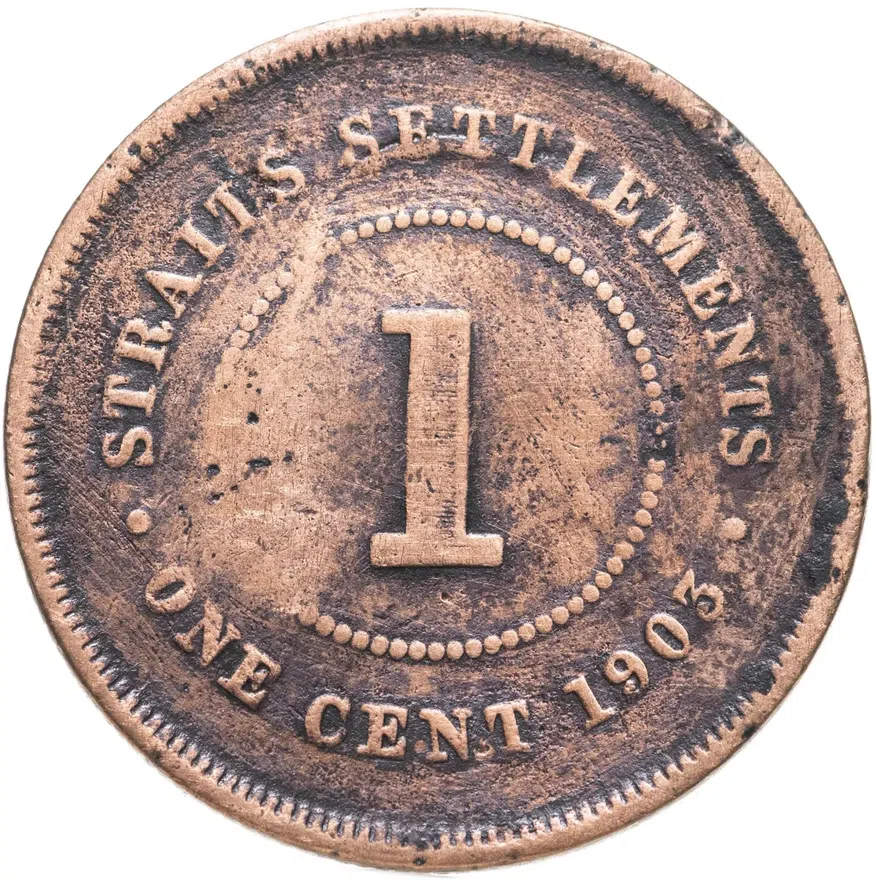 Стрейтс Сетлментс 1 цент (cent) 1903
