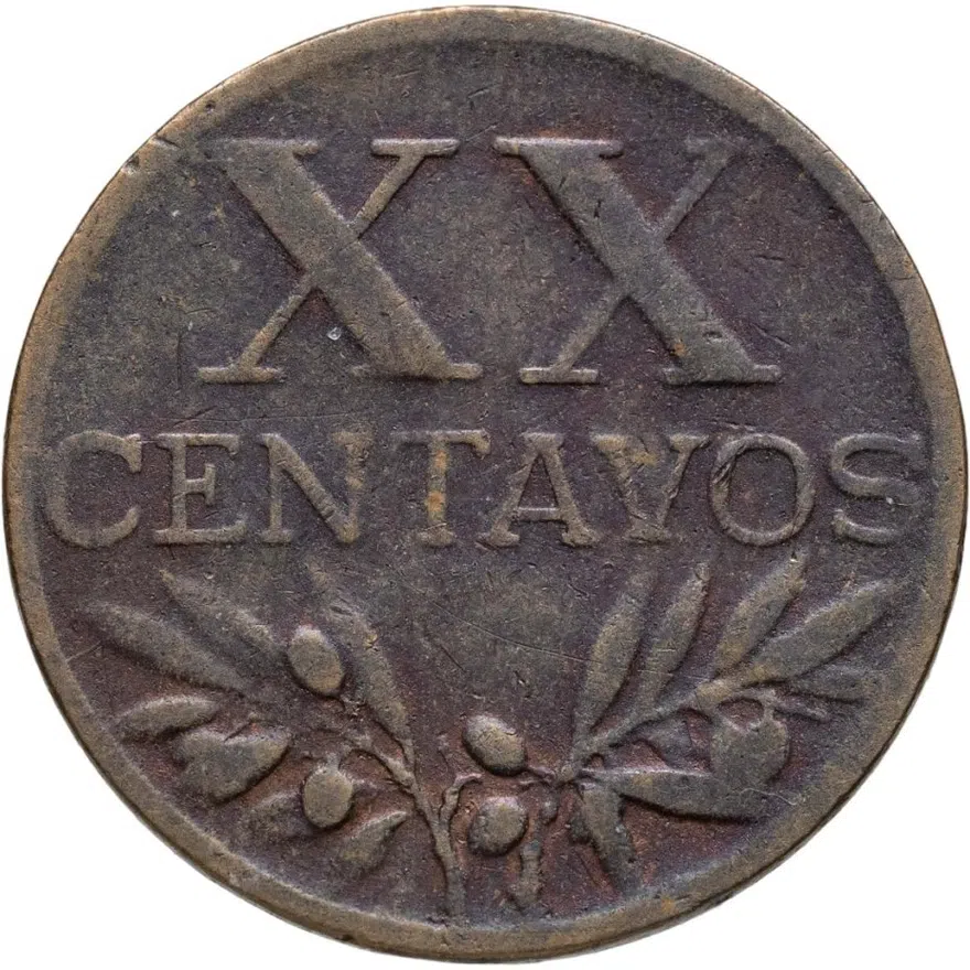Португалия 20 сентаво (centavos) 1953