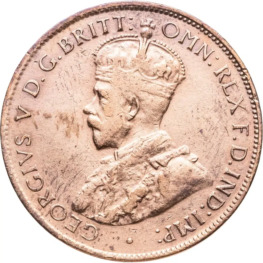 Австралия 1/2 пенни (penny) 1921