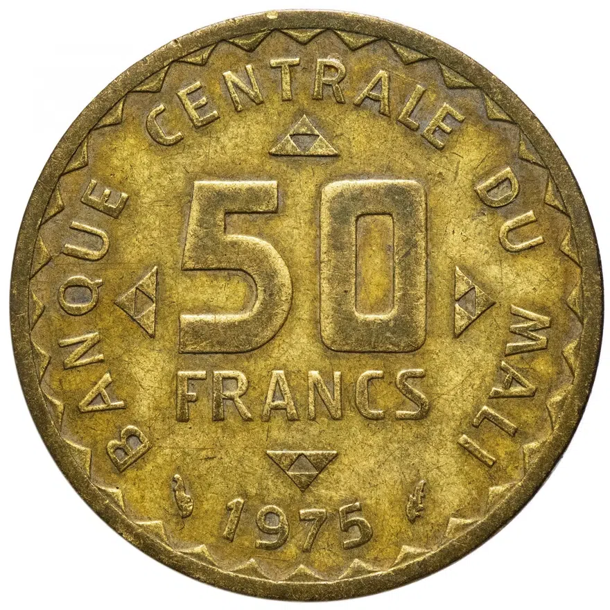 Мали 50 франков 1975 "FAO"