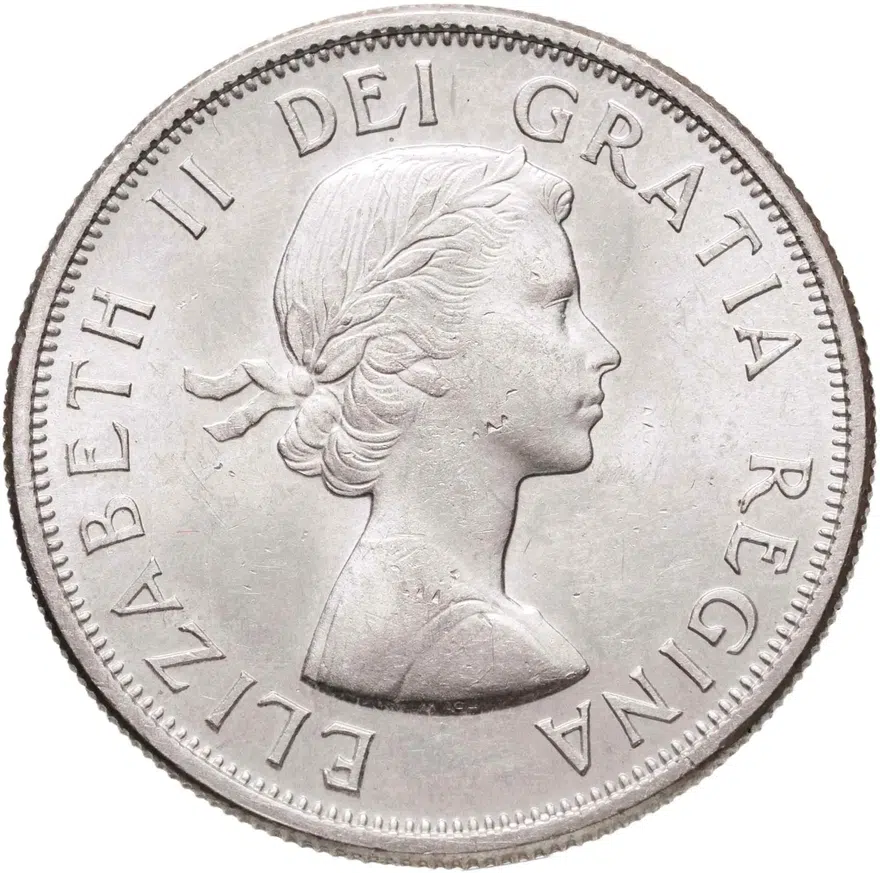 Канада 50 центов (cents) 1964, реверс