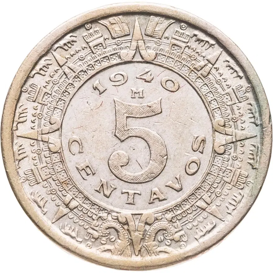 Мексика 5 сентаво (centavos) 1940