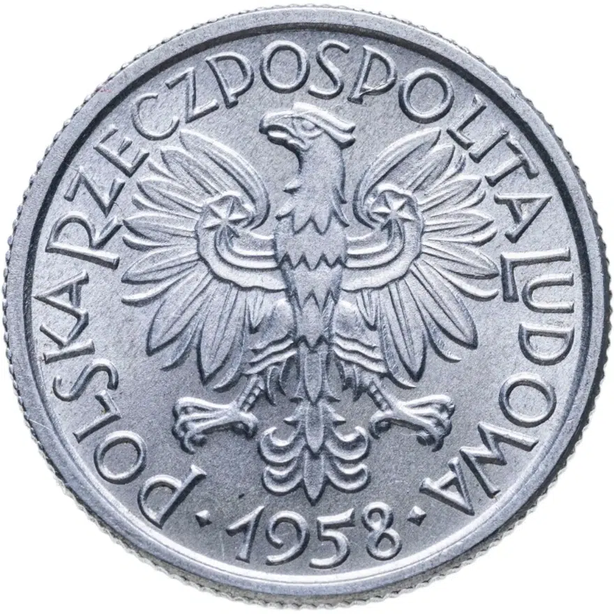 Польша 2 злотых (zlotе) 1958, реверс