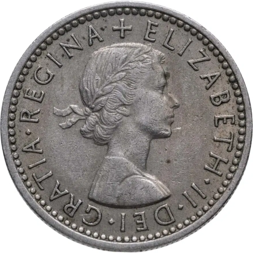 Великобритания 6 пенсов (pence) 1955
