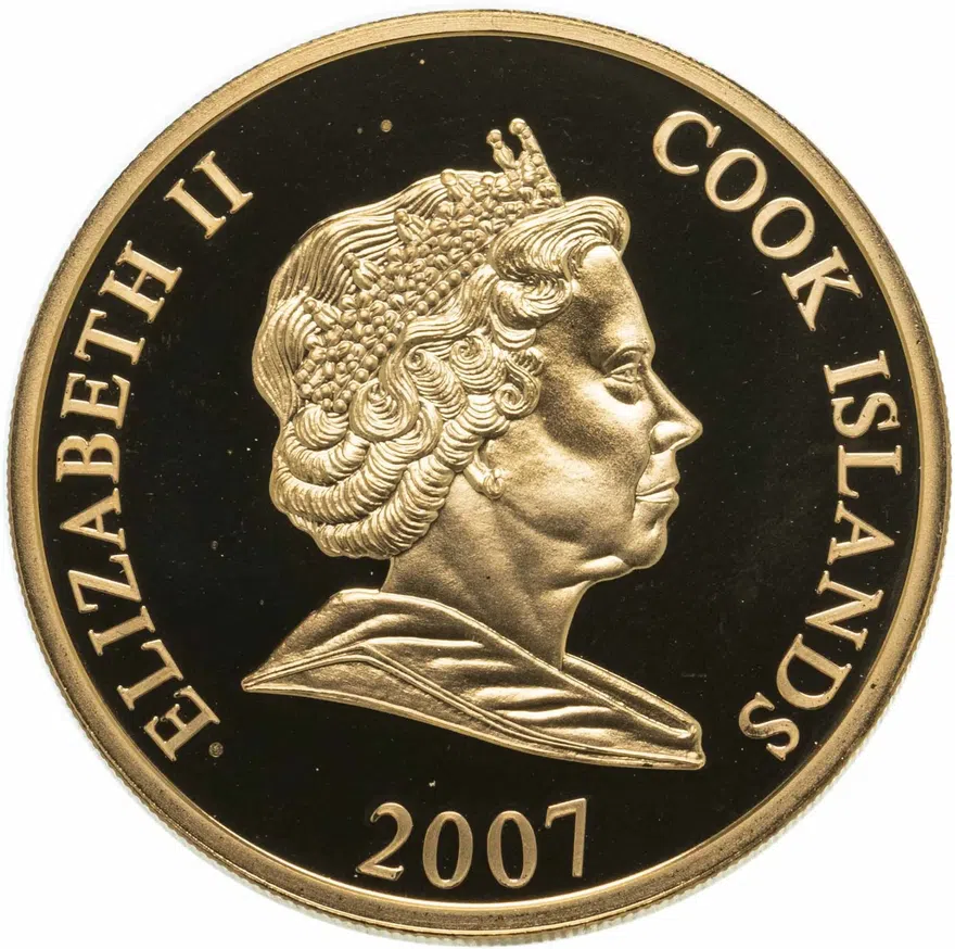 Острова Кука 1 доллар (dollar) 2007  Короли и королевы Британии - Яков I Английский (1603-1625), реверс
