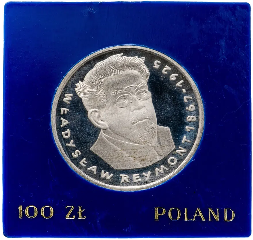 Польша 100 злотых (zlotych) 1977 года "110 лет со дня рождения Владислава Реймонта"