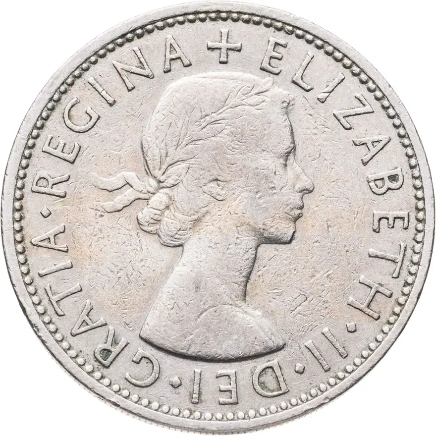 Великобритания 2 шиллинга (флорин, shillings) 1960, реверс