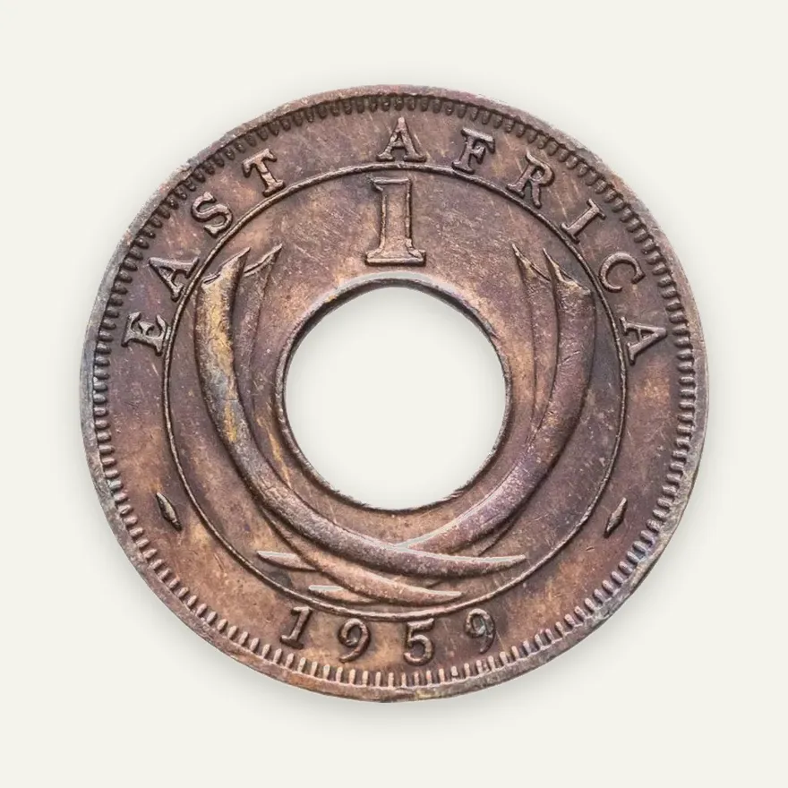 Британская Восточная Африка 1 цент (cent) 1959, реверс