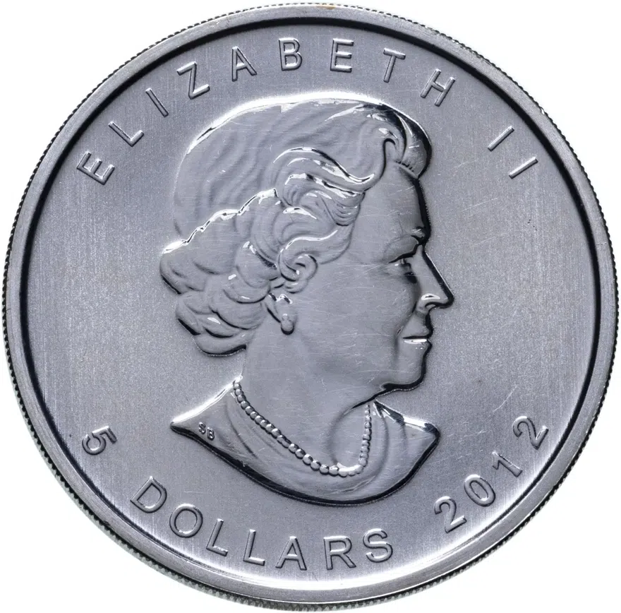 Канада 5 долларов (dollars) 2012 "Дикая фауна Канады: Лось", реверс