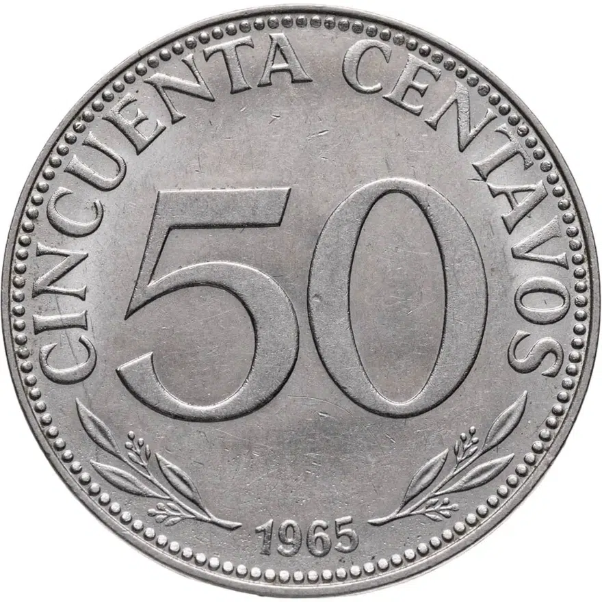 Боливия 50 сентаво (centavos) 1965