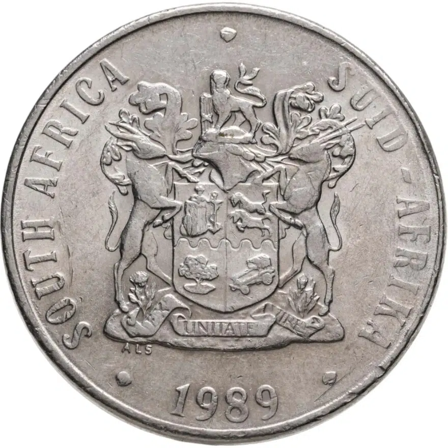 ЮАР 50 центов (cents) 1989, аверс