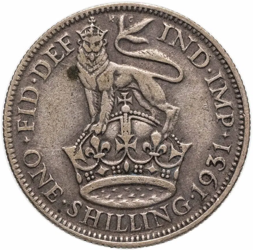 Великобритания 1 шиллинг (shilling) 1931, реверс