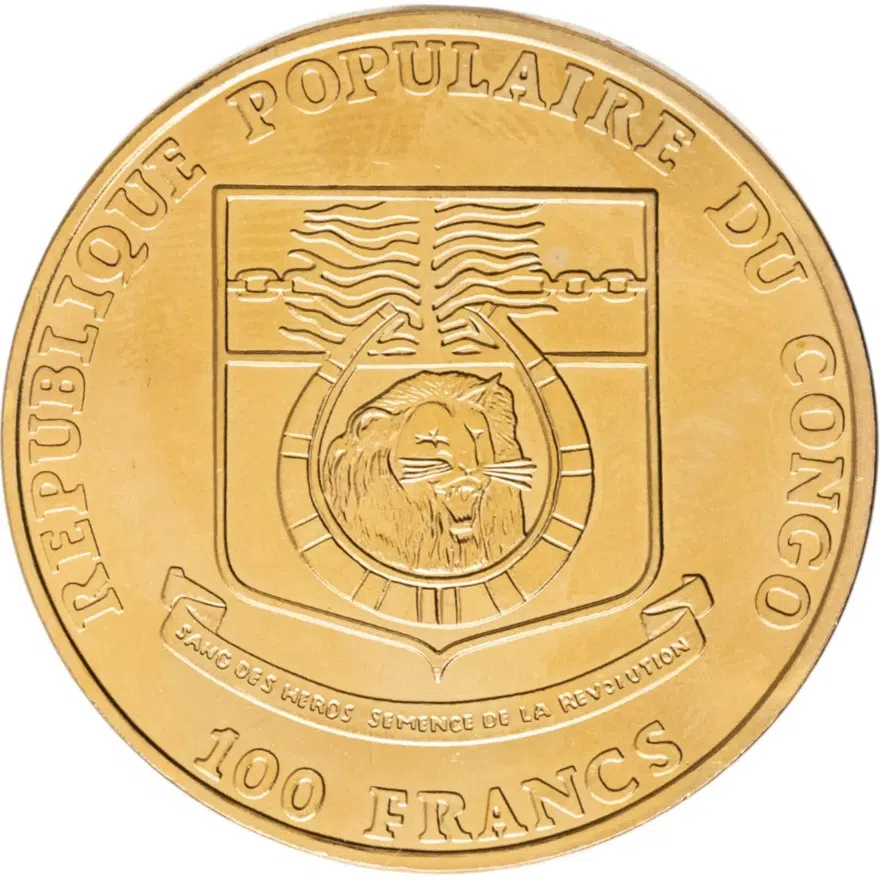 Конго 100 франков (francs) 1991 XXV Летние Олимпийские игры, Барселона 1992 - бокс, реверс