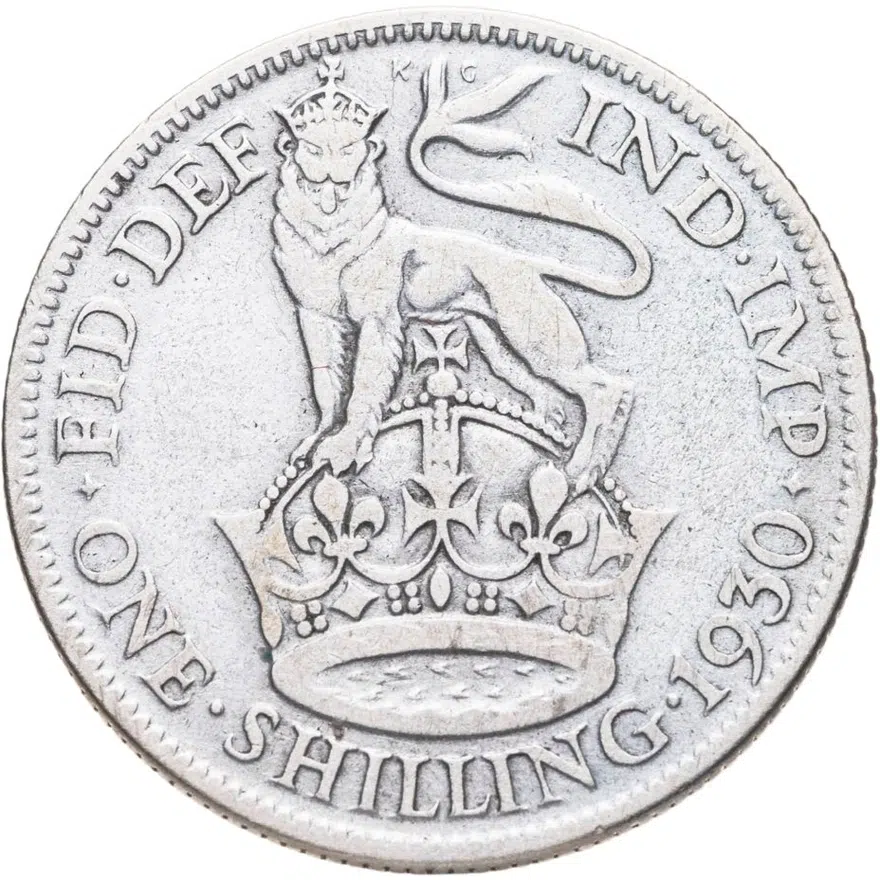 Великобритания 1 шиллинг (shilling) 1930, реверс