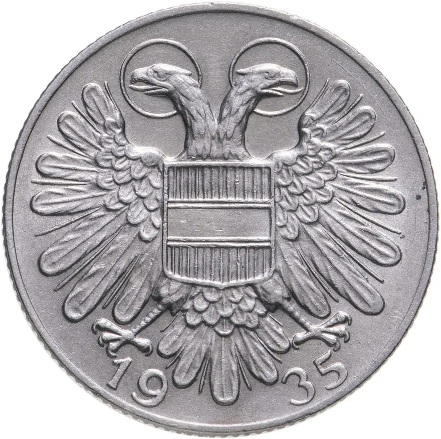 Австрия 1 шиллинг (shilling) 1935, реверс