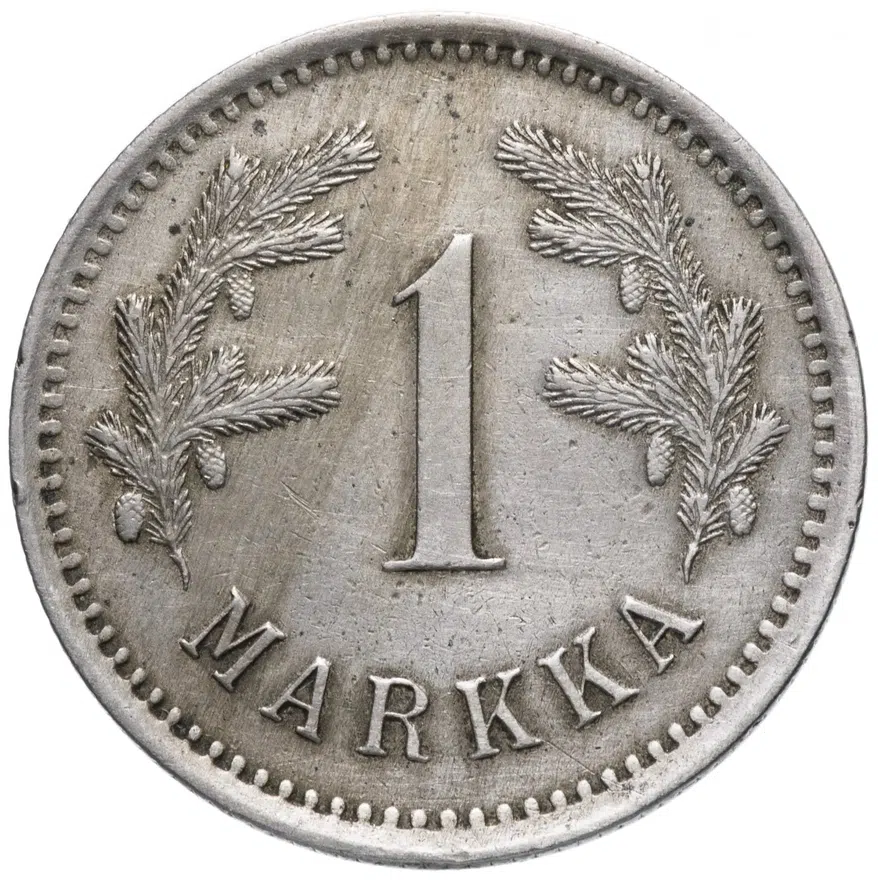 Финляндия 1 марка (markka) 1921