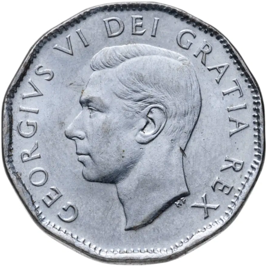 Канада 5 центов (cents) 1952, реверс