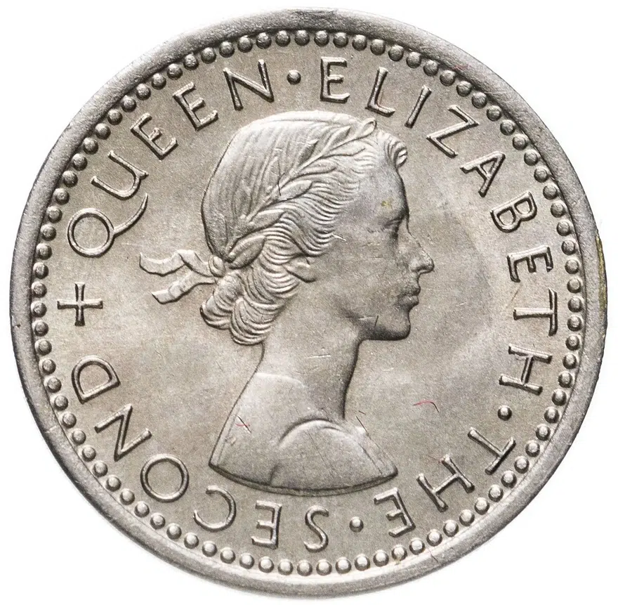 Новая Зеландия 3 пенса (pence) 1963, реверс