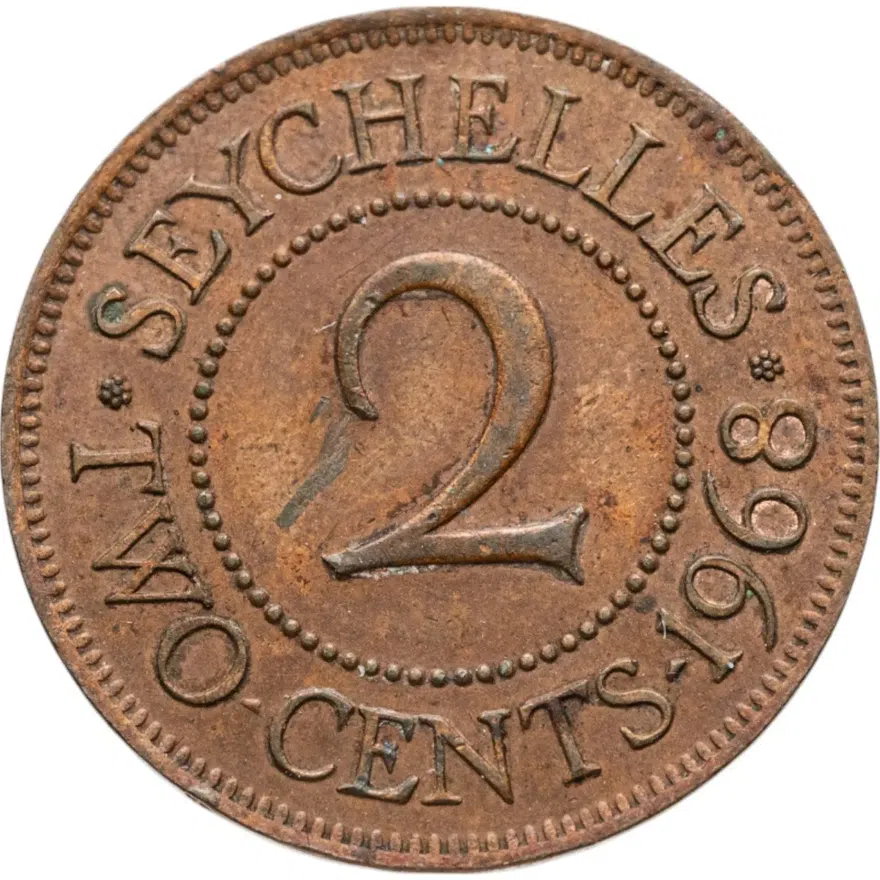Сейшелы 2 цента (cents) 1968