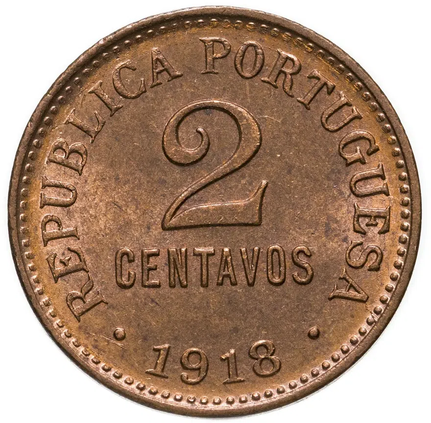 Португалия 2 сентаво (centavos) 1918