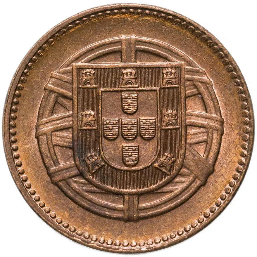 Португалия 2 сентаво (centavos) 1918, реверс