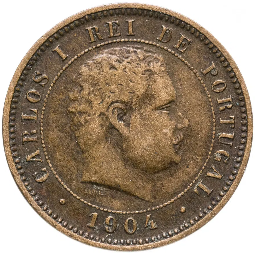 Португалия 5 рейс (reis) 1904