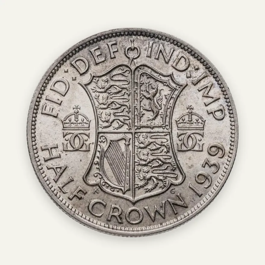 Великобритания  1/2 кроны (crown) 1939
