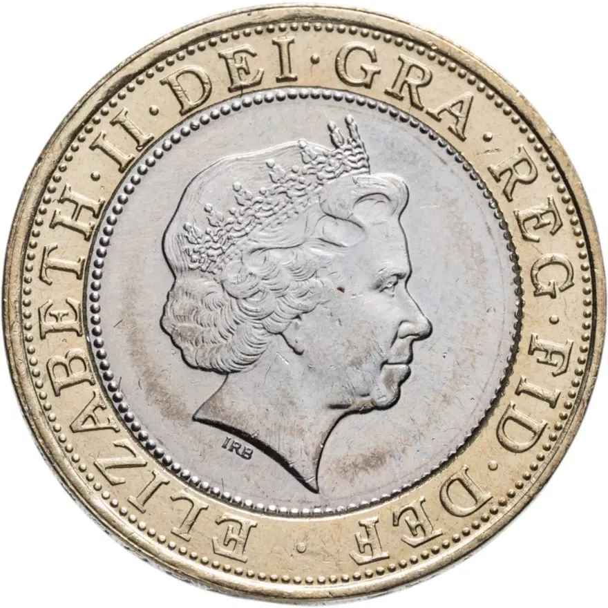 Великобритания 2 фунта (pounds) 2004