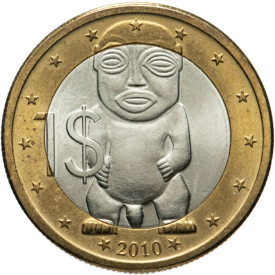 Острова Кука 1 доллар (dollar) 2010  Биметалл, аверс