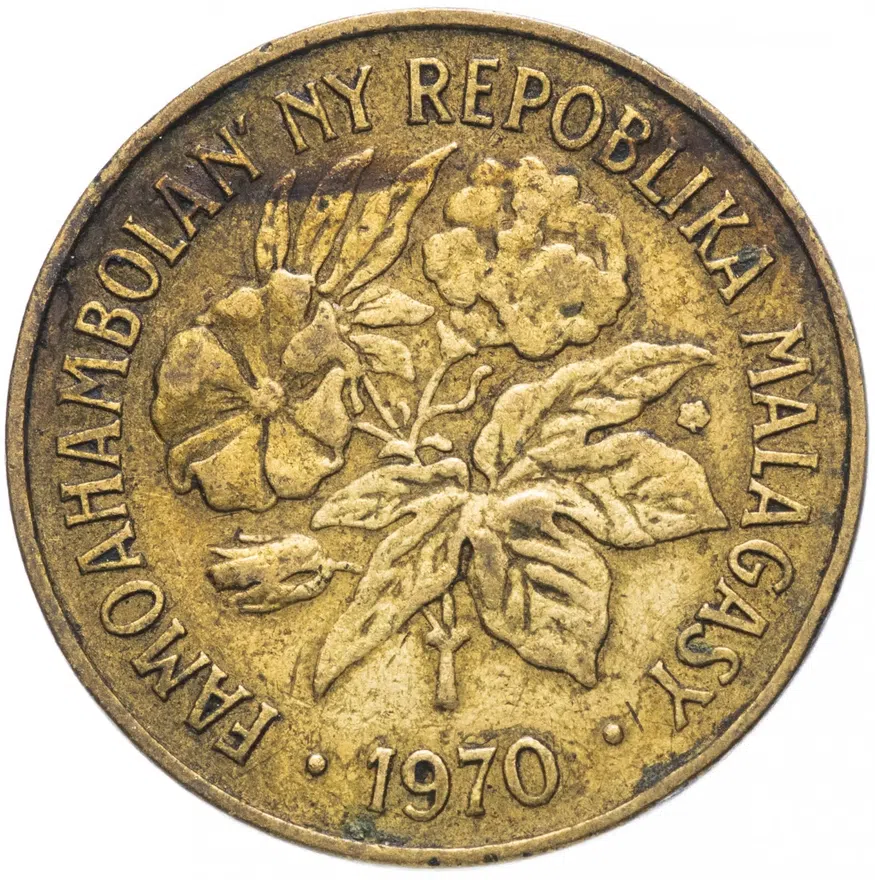 Мадагаскар 20 франков 1972, реверс