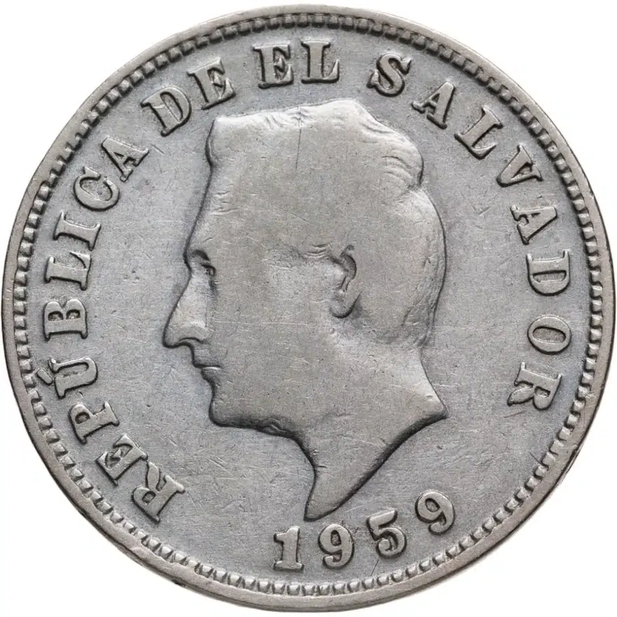 Сальвадор 5 сентаво (centavos) 1959