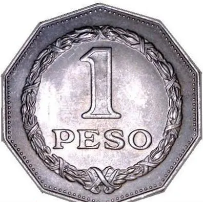 1 песо (peso) 1967, реверс