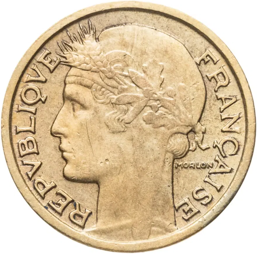 Франция 50 сантимов (centimes) 1940, реверс